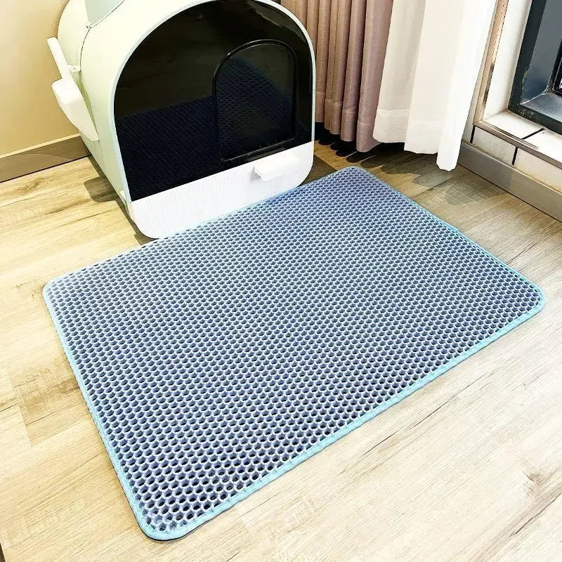 Tapete para Caixa de Areia de Gato Com camada dupla impermeável e antiderrapante - Luupet