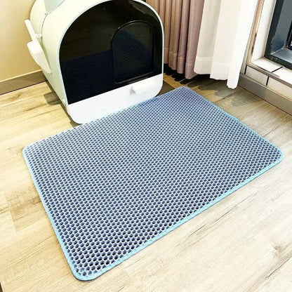 Tapete para Caixa de Areia de Gato Com camada dupla impermeável e antiderrapante - Luupet