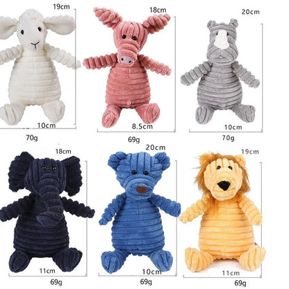 brinquedos de pelúcia em formato de animais da CDDMPET