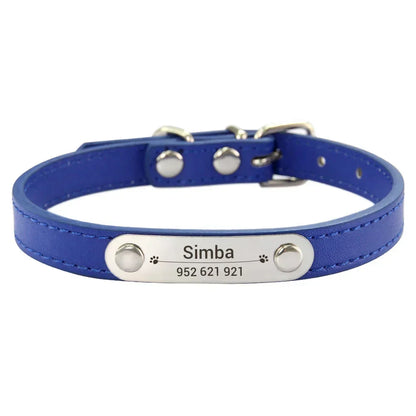 colar de couro personalizado