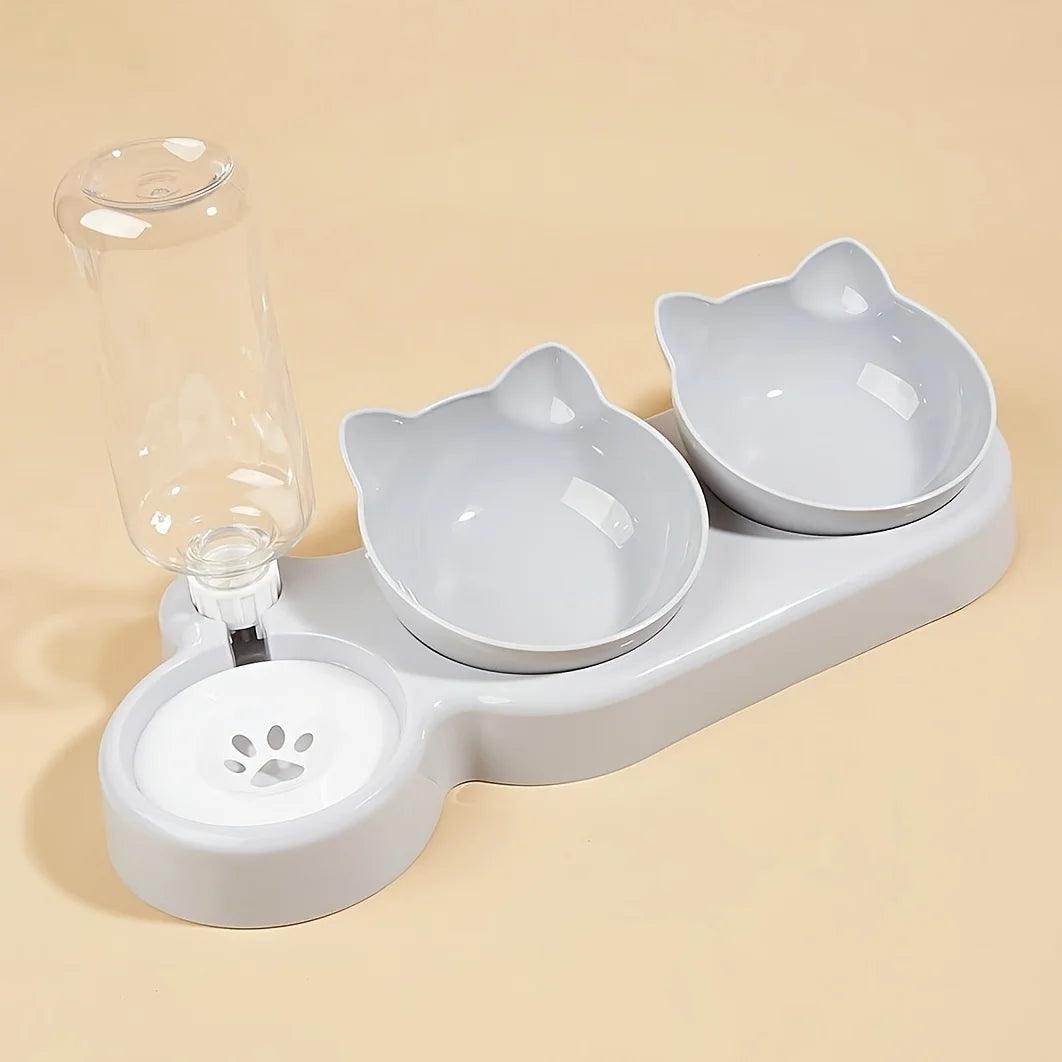 conjunto de tigelas de comida e água 3 em 1 - Luupet