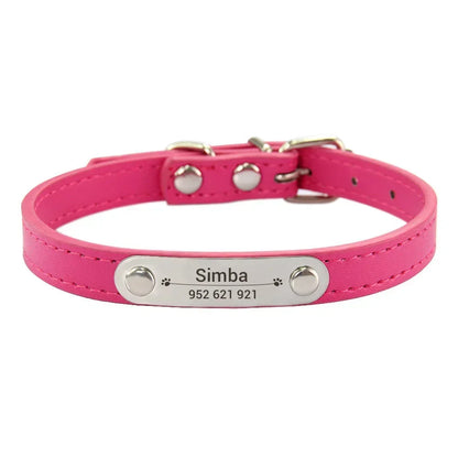 colar de couro personalizado
