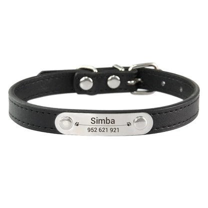 colar de couro personalizado