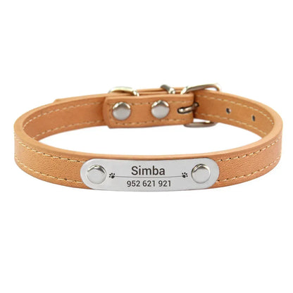 colar de couro personalizado