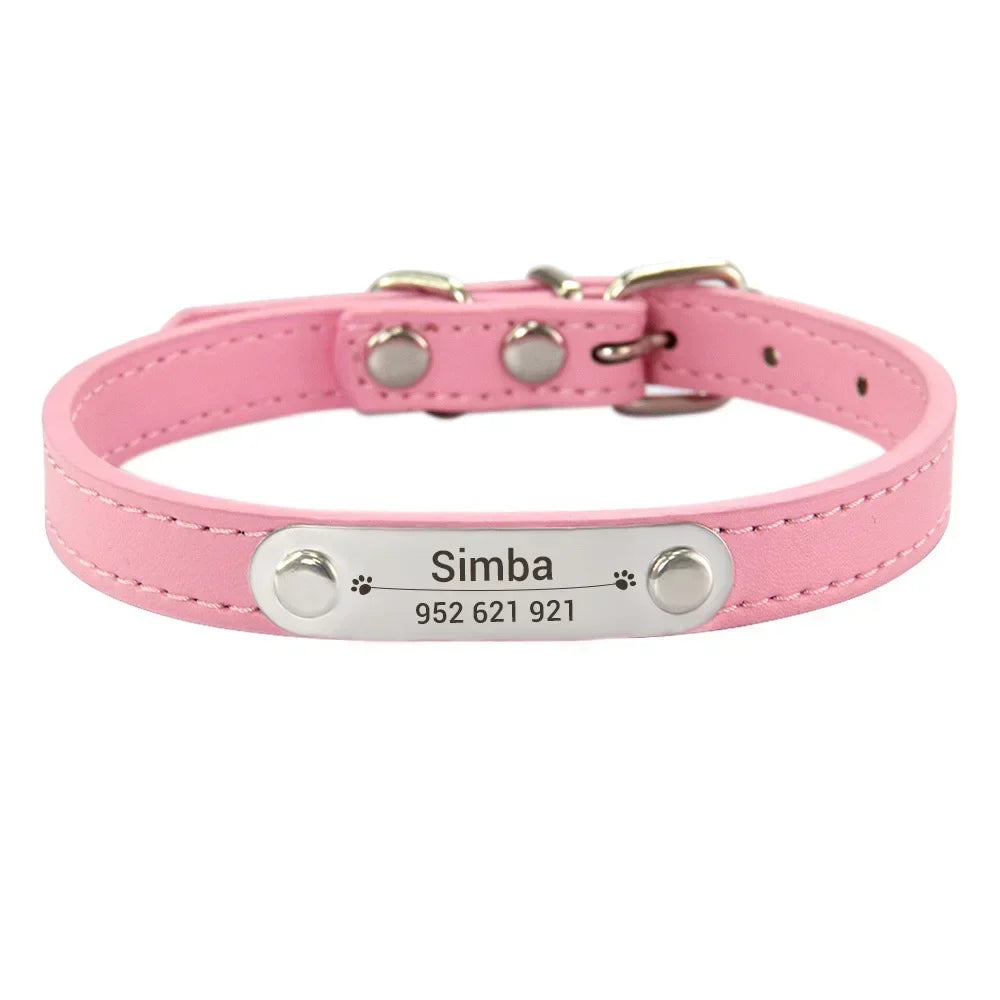 colar de couro personalizado