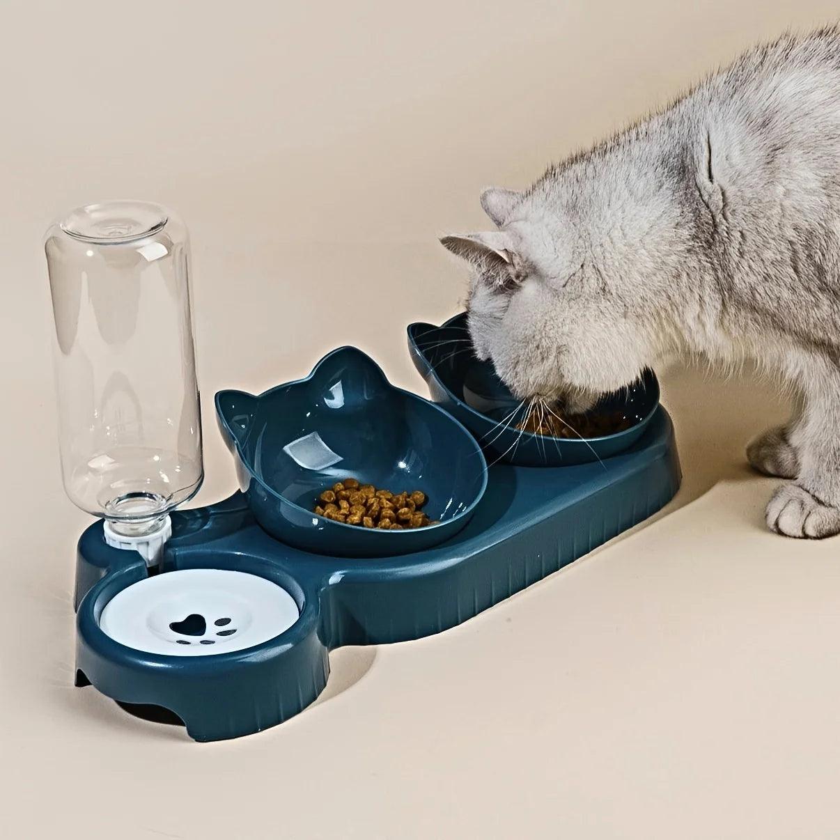 conjunto de tigelas de comida e água 3 em 1 - Luupet