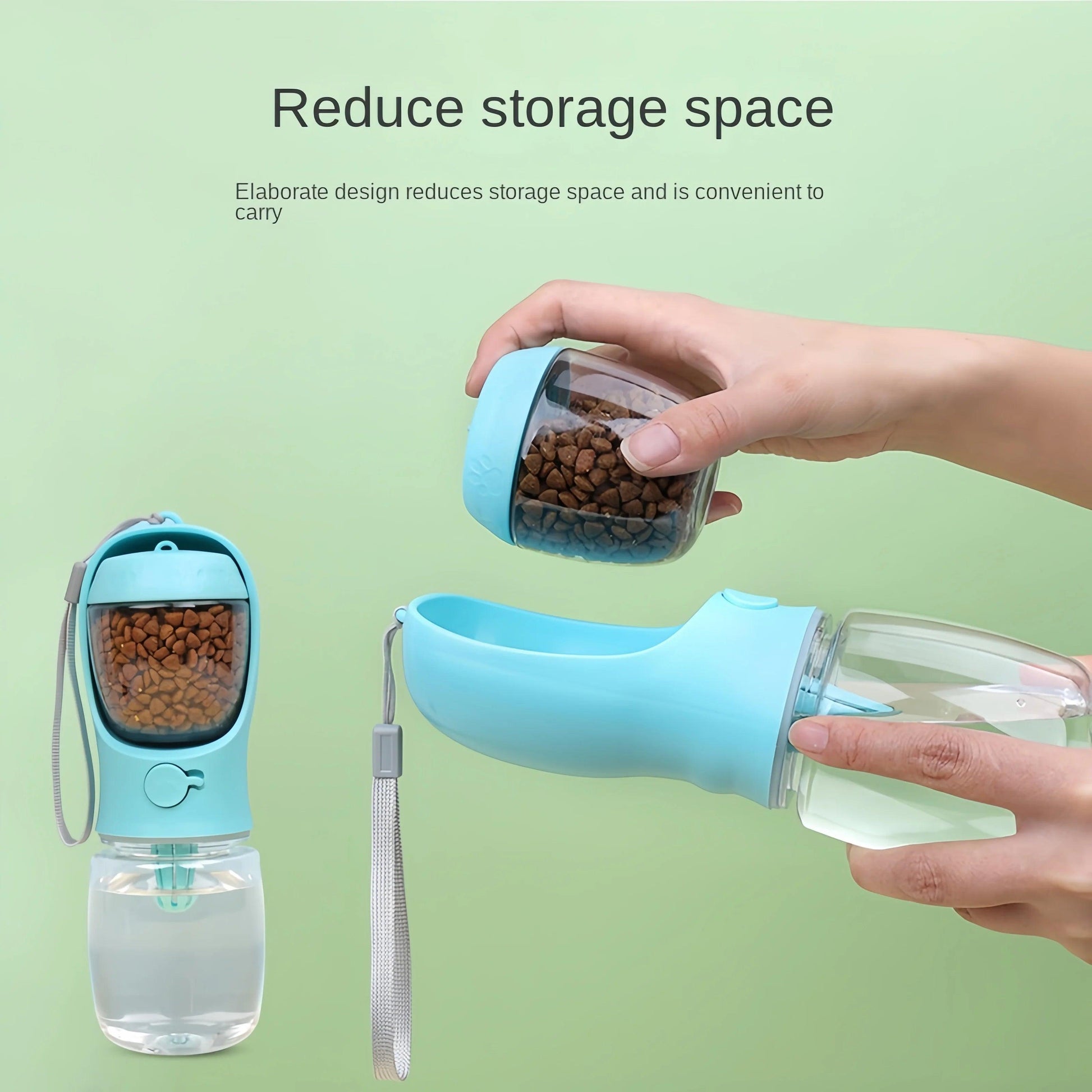 garrafa portátil para água e comida - Luupet