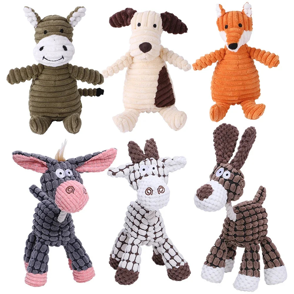 brinquedos de pelúcia em formato de animais da CDDMPET