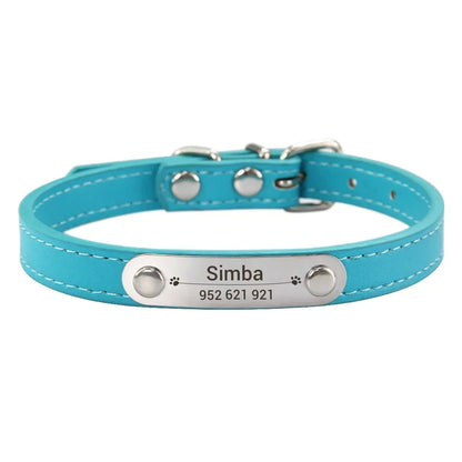 colar de couro personalizado