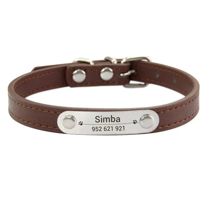 colar de couro personalizado
