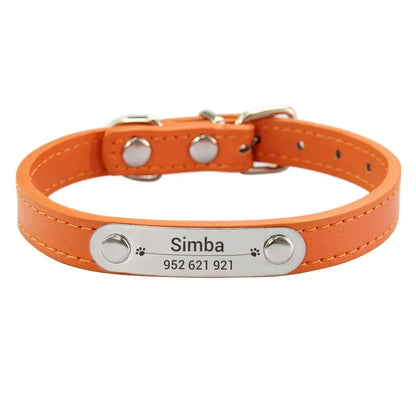 colar de couro personalizado