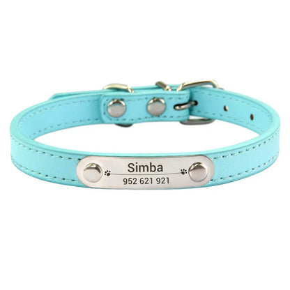 colar de couro personalizado