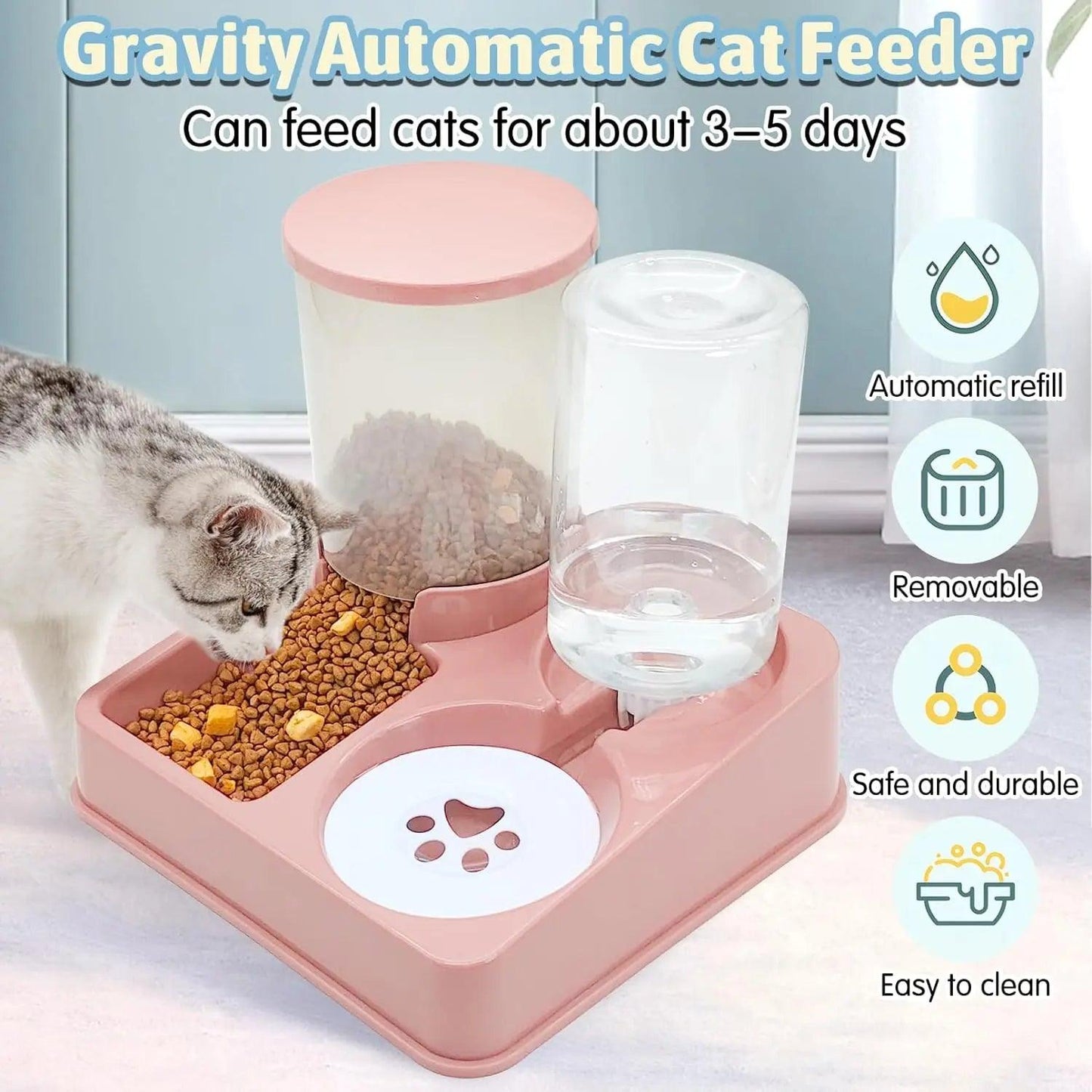 Dispensador Automático de Ração e Água - Luupet